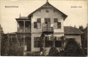 1921 Balatonföldvár, Jolánka villa