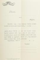 1902 A nagykőrösi Széchenyi kertben megnyitott lawn-tennis pálya bemutatkozó felhívása. 4 p hajtva