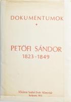 Petőfi Sándor 1823-1849. Dokumentumok. Bp., 1972, Fővárosi Szabó Ervin Könyvtár, 2 sztl. lev. (címlap, tartalomjegyzék) + 29 facsimile dokumentum. (Komplett!) Kiadói papírmappában, a mappa sérült, javított. Megjelent 500 példányban.