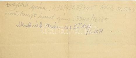 1944 Magyarországi Zsidók Szövetségének Ideiglenes Intéző Bizottsága Munkásszervező osztálya utasítá...