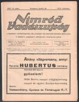 1937 A Nimród vadászújság XXV. évf 11. száma