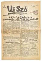 1945 Az Uj Szó, a hadrakelt Vörös Hadsereg lapjának március 19.i száma. I. évf 19. szám.