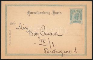 cca 1900 Kézzel rajzolt, humoros német nyelvű képeslap, Czullik Betti (Czullik Ágost, a Liechtenstei...