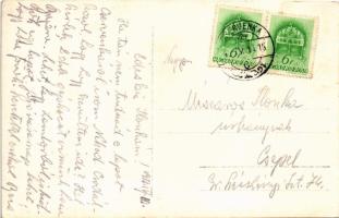 1942 Cservenka, Crvenka; utca, templomok / street view, churches, photo