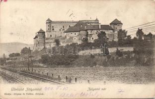 Zólyom castle with rails