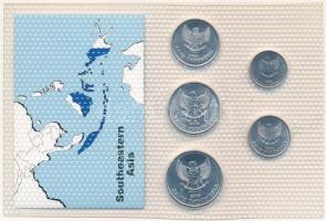 Indonézia 1994-2003. 25R-500R (5xklf) vákuumcsomagolt forgalmi összeállítás T:UNC
Indonesia 1994-20...