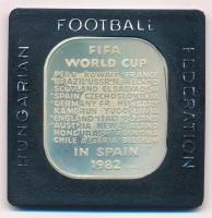 1982. FIFA-Football VB Spanyolország Ag emlékérem, eredeti tokban (35g/0.925/36x41mm) T:UNC (eredetileg PP)
