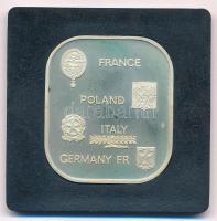 1982. "FIFA-Football VB Spanyolország" Ag emlékérem, eredeti tokban (35g/0.925/36x41mm) T:...