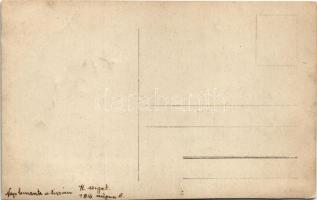 1916 Naplemente, katonák a Tisza partján (H. sziget) photo