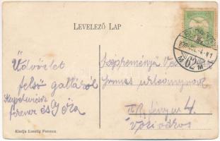 1909 Felsőgalla (Tatabánya), Lusztig Ferenc üzlete és saját kiadása (EK)