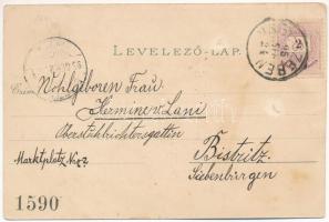 1895 (Vorläufer) Nagyszeben, Hermannstadt, Sibiu; Grosser Ring, Salzburg, Michelsberg, Naturwissensc...