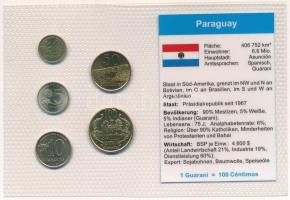 Paraguay 1990-1995. 1G-100G (5xklf) vákuumcsomagolt forgalmi összeállítás T:UNC Paraguay 1990-1995. 1 Guarani - 100 Guaranies (5xdiff) coin set in vacuum packing C:UNC