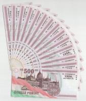 2006. 500Ft "A forradalom 50. évfordulója 1956. október 23." (14x) sorszámkövetők "EC...