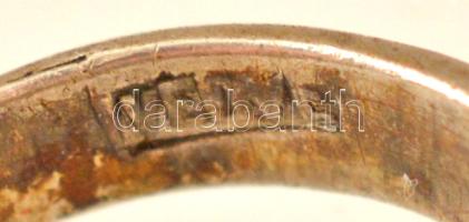 Osztrák-Magyar Monarchia ~1915."1914-1915" jelzett Ag propaganda gyűrű "W. Singer&quo...