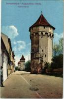 1915 Nagyszeben, Hermannstadt, Sibiu; Hartenecktürme / Harteneck-torony. Karl Graef kiadása / city towers