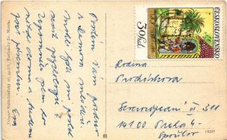 1921 Turócszentmárton, Turciansky Svaty Martin; Pohlad od námestia k Matici / tér, Matica, Max Gross...