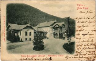 1901 Barlangliget, Höhlenhain, Tatranská Kotlina (Tátra, Magas Tátra, Vysoké Tatry); Társalgó, kaszinó, kávéház / casino, café (EK)