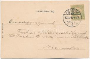 1902 Kolozsvár, Cluj; Tanítóképző intézet. Újság politikai napilap montázs. Rigó Árpád kiadása / tea...