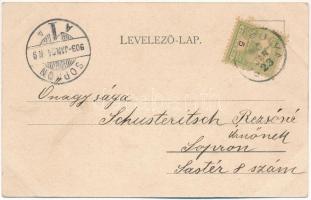 1903 Felsőpulya, Oberpullendorf; Erzsébet utca / Strasse / street