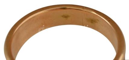 Osztrák-Magyar Monarchia ~1914."1914" Fe propaganda gyűrű jelzetlen Au kiegészítéssel, Fer...