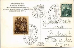 1938 Komárom, Komárno; bevonulás, Horthy Miklós / entry of the Hungarian troops, Regent Horthy + &qu...