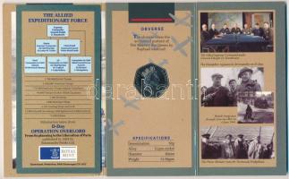 Nagy-Britannia 1994. 50 Pence Cu-Ni "A D-nap 50. véfordulója" karton dísztokban, tájékozta...