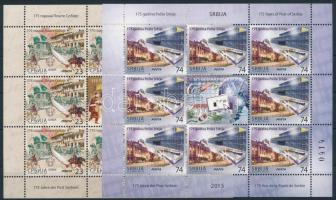 175 years of Serbian postal service minisheet pair, 175 éves a szerb posta kisívpár