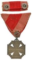 1916. "Károly-csapatkereszt" Zn kitüntetés mellszalagon, szalagsávval T:XF Hungary 1916. &...