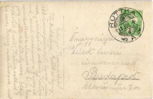 1911 Ruttka, Vrútky; Teniszező hölgyek a tenisz pályán / ladies playing tennis, sport. photo (EK)