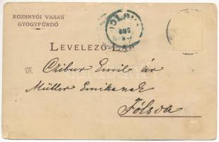 1895 (Vorläufer) Rozsnyó, Roznava; Vasas fürdő / spa (fa)