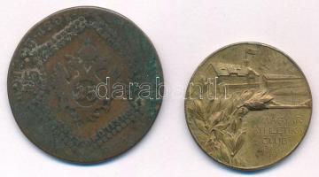 Vegyes: 1807? 15kr Cu "I. Ferenc" + ~1920-1930. "MAC / Magyar Athletikai Club 1875&qu...