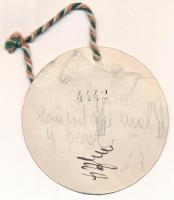 1918. 10K "Vörös Kereszt - Nap Budapesten, 1918 Szeptember" papír, sorszámmal, zsinóron T:...