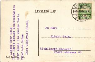 1907 Hortobágy, Csikósok és juhászok összejövetele a Hortobágyon. D.K. Bp. 1906-1889