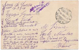 1916 Kobarid, Caporetto; La Piazza, Gostilna Mesnica, Gostilna pri Studeneu / square, restaurant and...