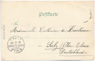 1899 (Vorläufer) Siret, Sereth, Szeretvásár (Bukovina); R. k. Kirche, Gr. or. Kirche, Villa Quirsfel...