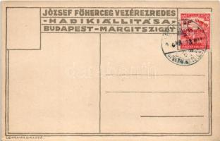 A hadsereg népünnepélye. József Főherceg Vezérezredes Hadikiállítása Budapest-Margitsziget, Lehmann ...