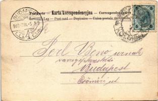 1903 Besingen der Kale. S.M.P. Kraków 1902. / Zsidó esküvő. Judaika / Jewish wedding. Judaica (EK)