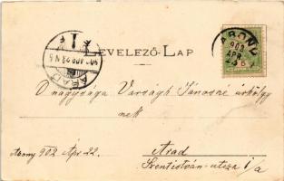 1902 Abony, Gróf Keglevich kastély, Báró Harkányi nyaraló, Antos kastély