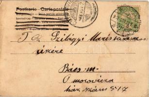 1902 Krampusz hölgy urakkal a puttonyában / Krampus lady (EK)