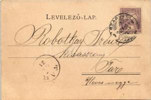 1900 Szarvas, Gróf Bolza kastély. Véver Oszkár kiadása