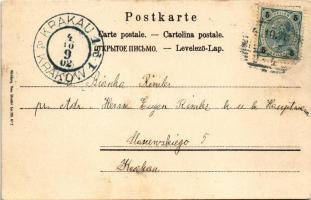 1902 Roma. Theo. Stroefer Ser. 220. No. 7. Art Nouveau litho s: Raphael Kirchner