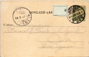 1903 Budakeszi, Vendéglő a szép juhásznéhoz, kocsi. Stern Jakab kiadása (EK)