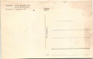 Komárom, Komárnó; Nagyduna híd / Velky dunajsky most / Danube bridge (vágott / cut)