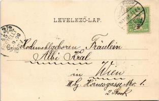 1900 Esztergom, Gyalogsági laktanya udvara, katonák sorakozója. Kardos Dezső kiadása