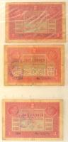 1902-1920. 36db-os Korona bankjegy tétel mind felülbélyegzéssel vagy bélyeggel ellátva, továbbá hami...