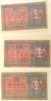 1902-1920. 36db-os Korona bankjegy tétel mind felülbélyegzéssel vagy bélyeggel ellátva, továbbá hami...