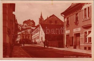 1933 Vimperk, Winterberg; Bahnhofstrasse, Sparkassa / street, savings bank