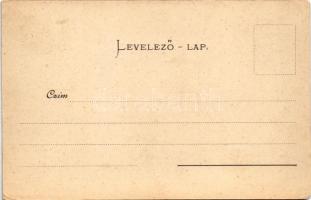 Kaposvár, Templom előtti tér, Római katolikus templom, Zárda. Hagelman Károly kiadása. Art Nouveau (...