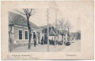 1918 Szőny (Komárom), utca, Lengyel József üzlete (EK)