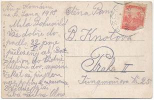 1918 Szőny (Komárom), utca, Lengyel József üzlete (EK)